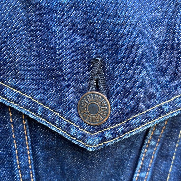 VTG Dry Bones X Japan 🇯🇵 Selvage Denim Jacket, Sz M - Picture 4 of 16